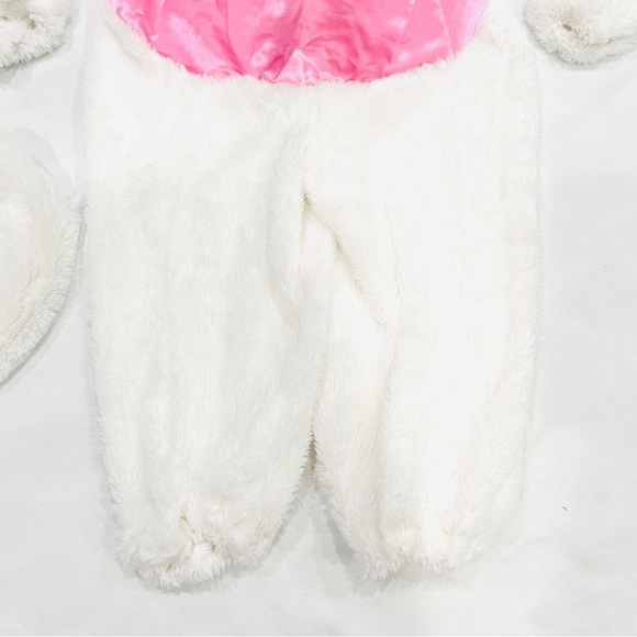 Charades Child Plush White & Pink 2pc Bunny Halloween Easter Cosplay Costume - Picture 4 of 14